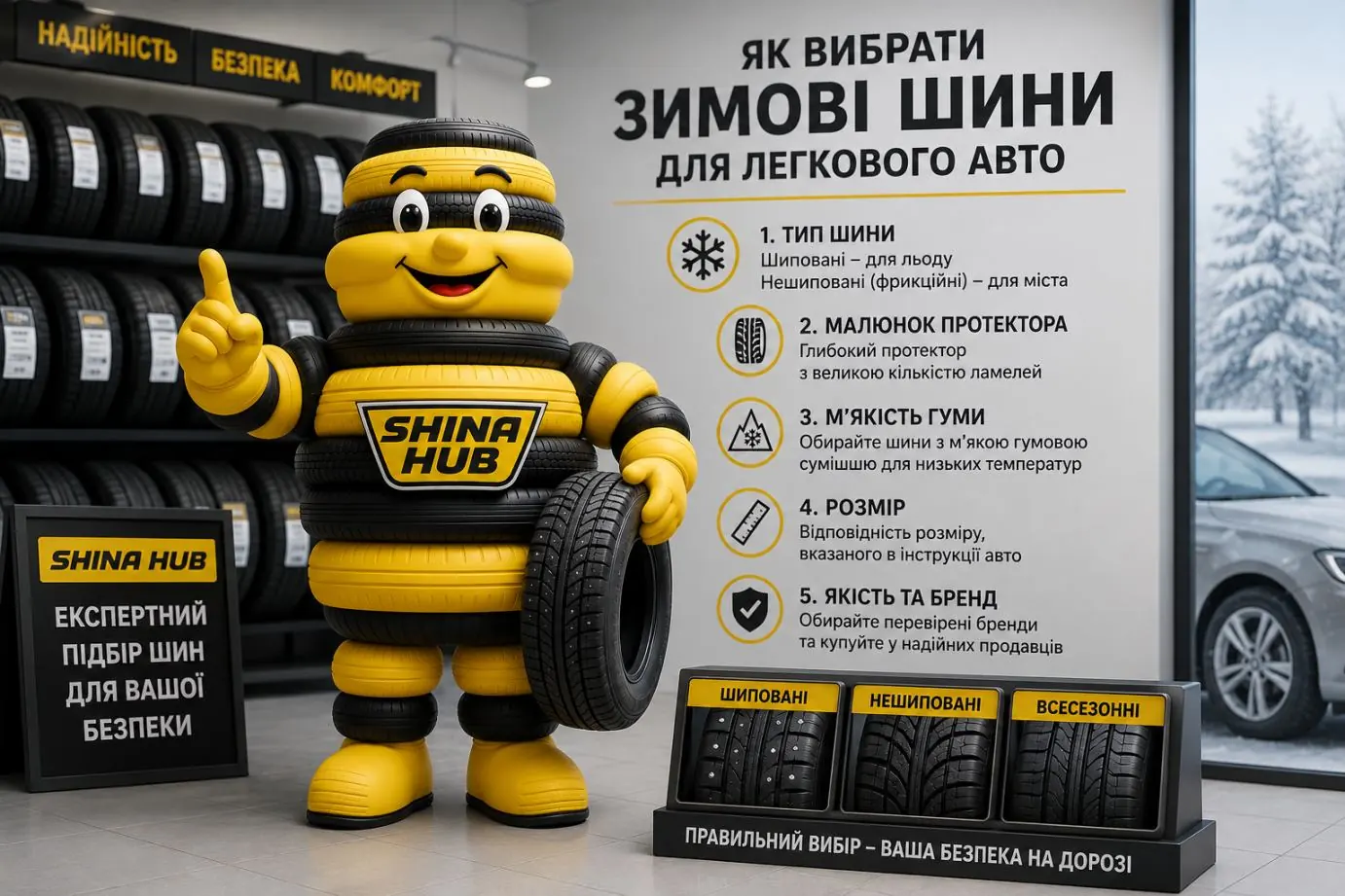 Як вибрати зимові шини