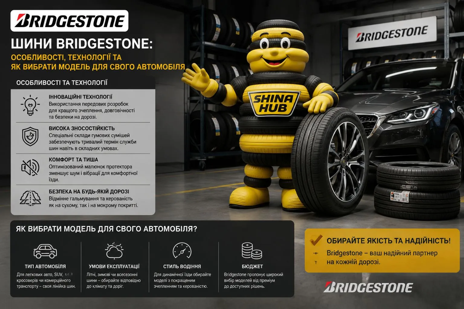 Шини Bridgestone