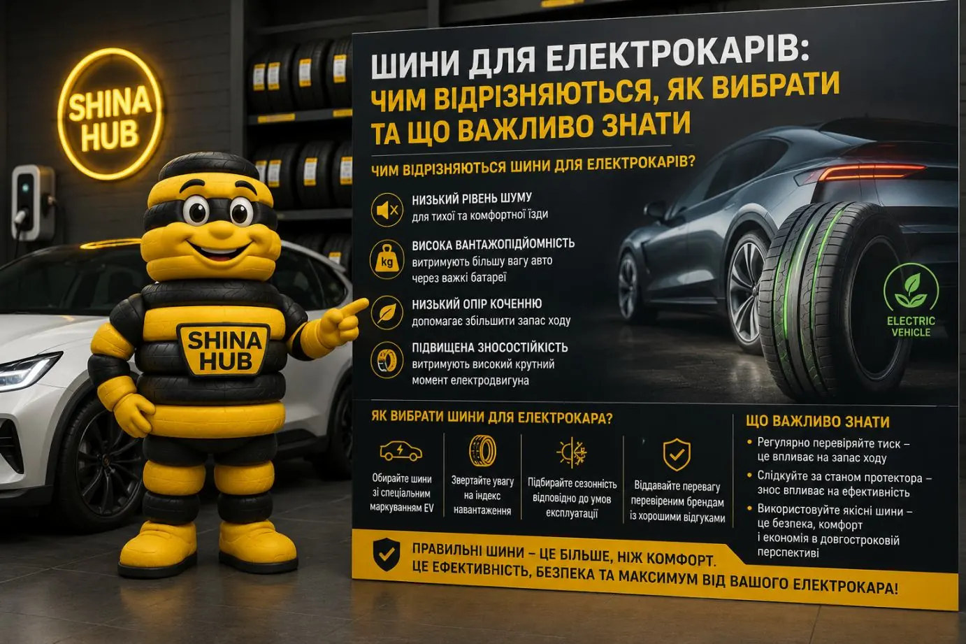 Шини для електрокарів