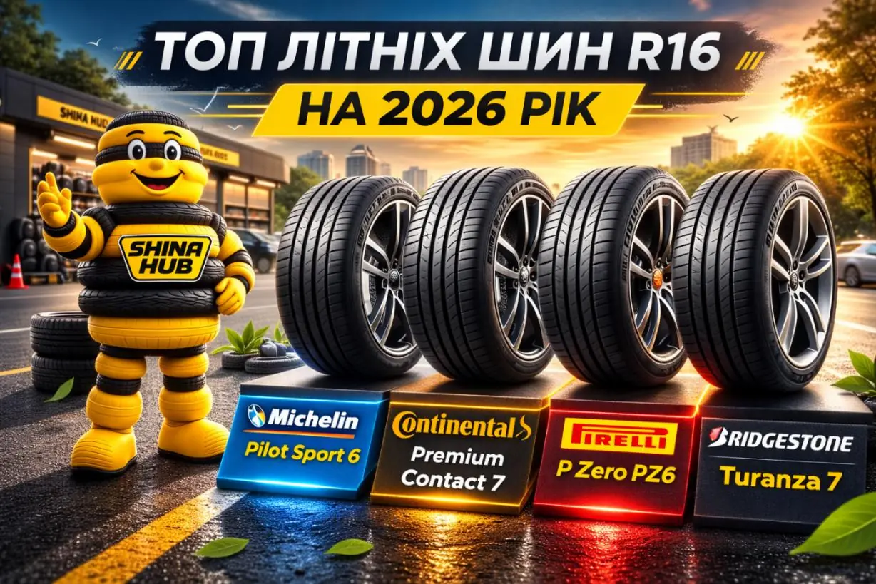 ТОП літніх шин R16 які моделі варто обрати у 2026 році