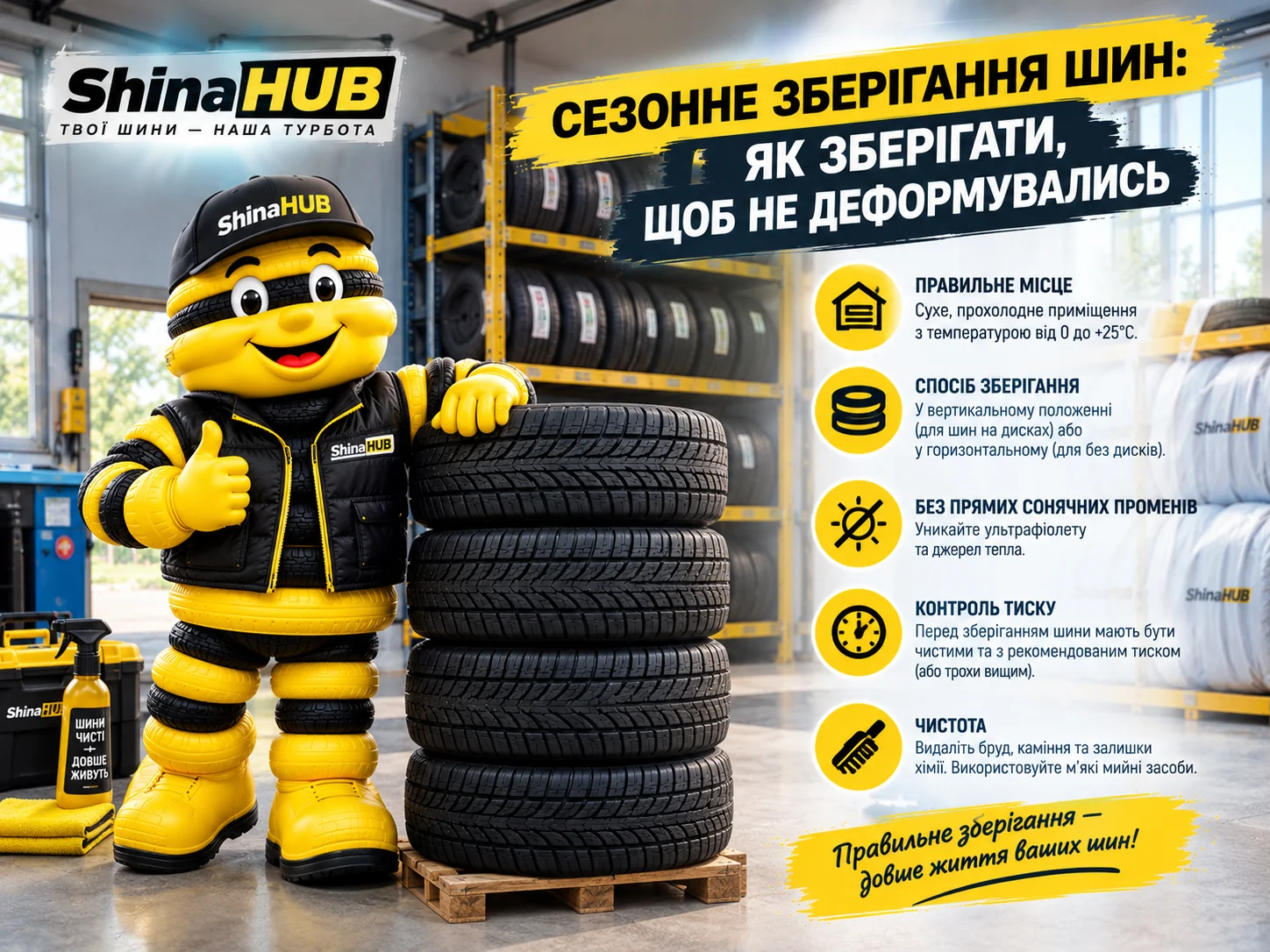 Як зберігати шини